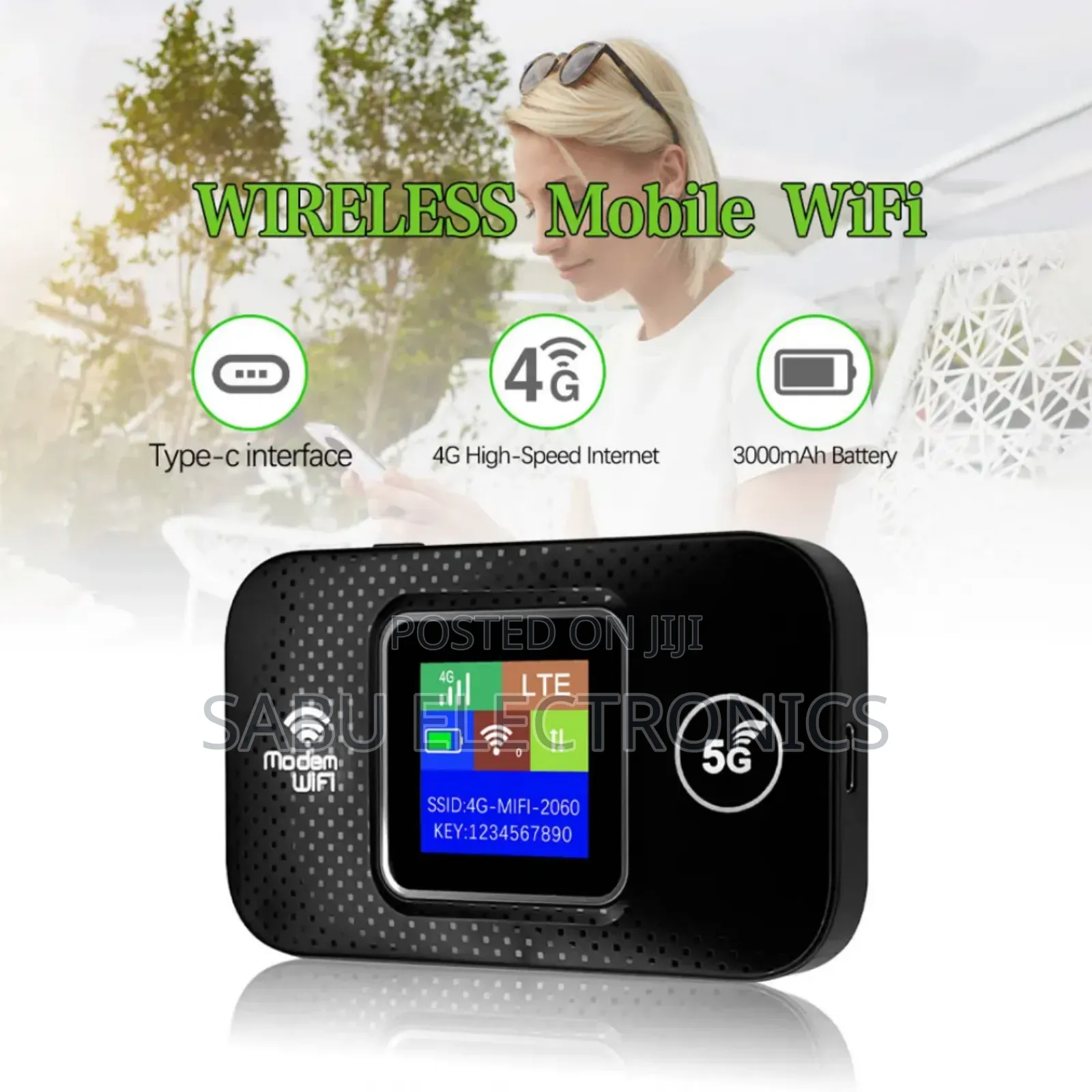 New Model Unlocked Mifi Open to Lyca- MTN-Airtel- 150mbps-5g