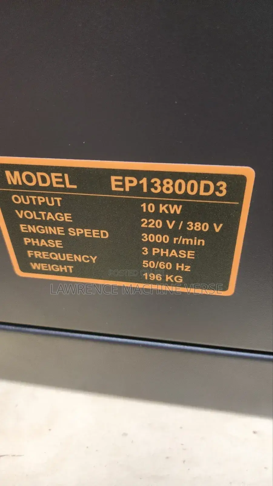 Both Single and Three Phase Diesel Generator