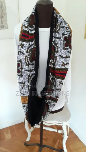 African Fabric Winter Scarves Available.Good for Any Season.