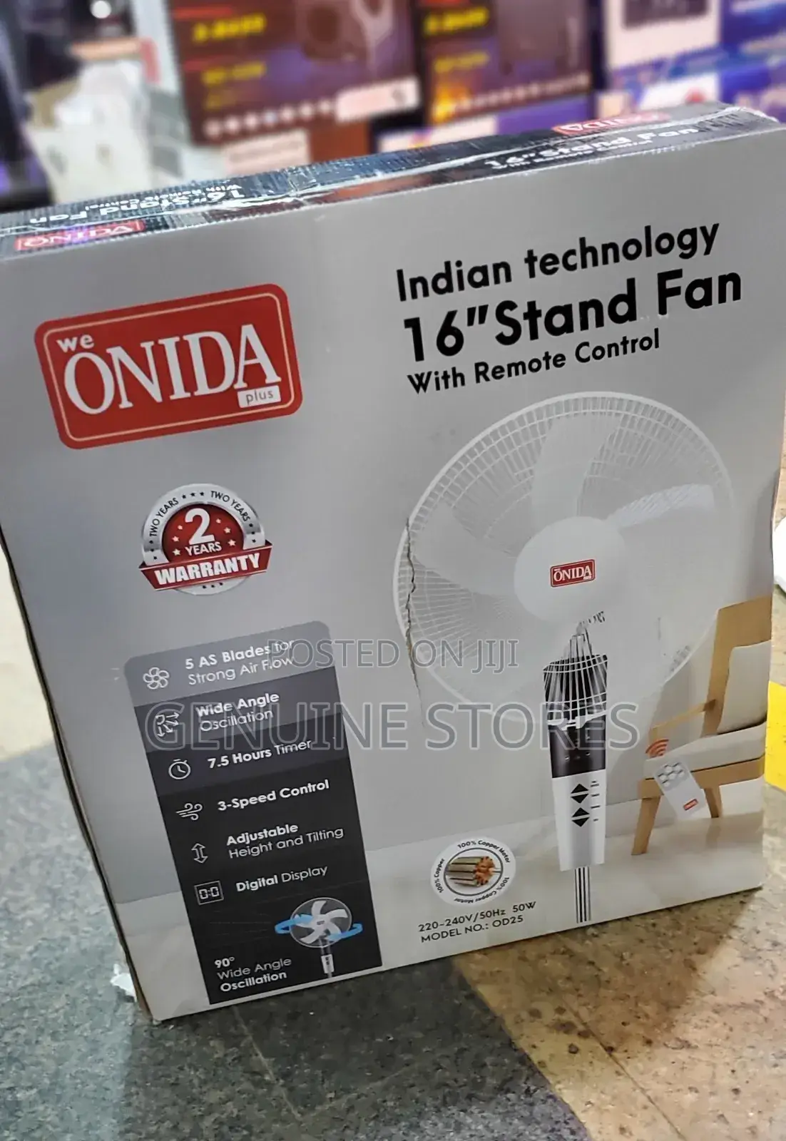 Onida Remote Stand Fan / 16 Inches Fan