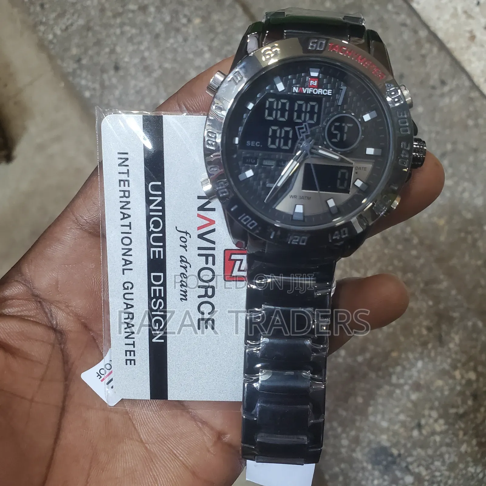 Naviforce Luxury Waterproof Digital and Analog Watch