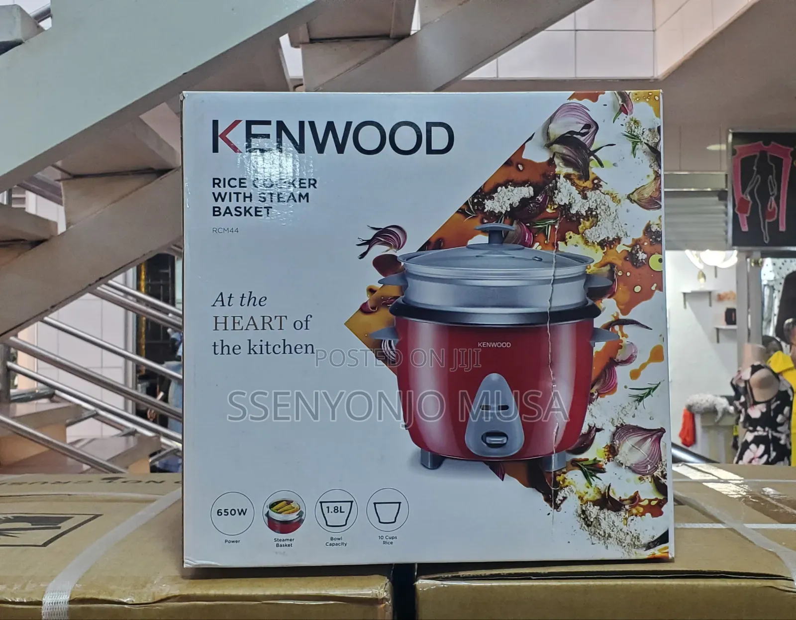 Kenwood Rcm44 | 1.8l Red Rice Cooker With Steamer