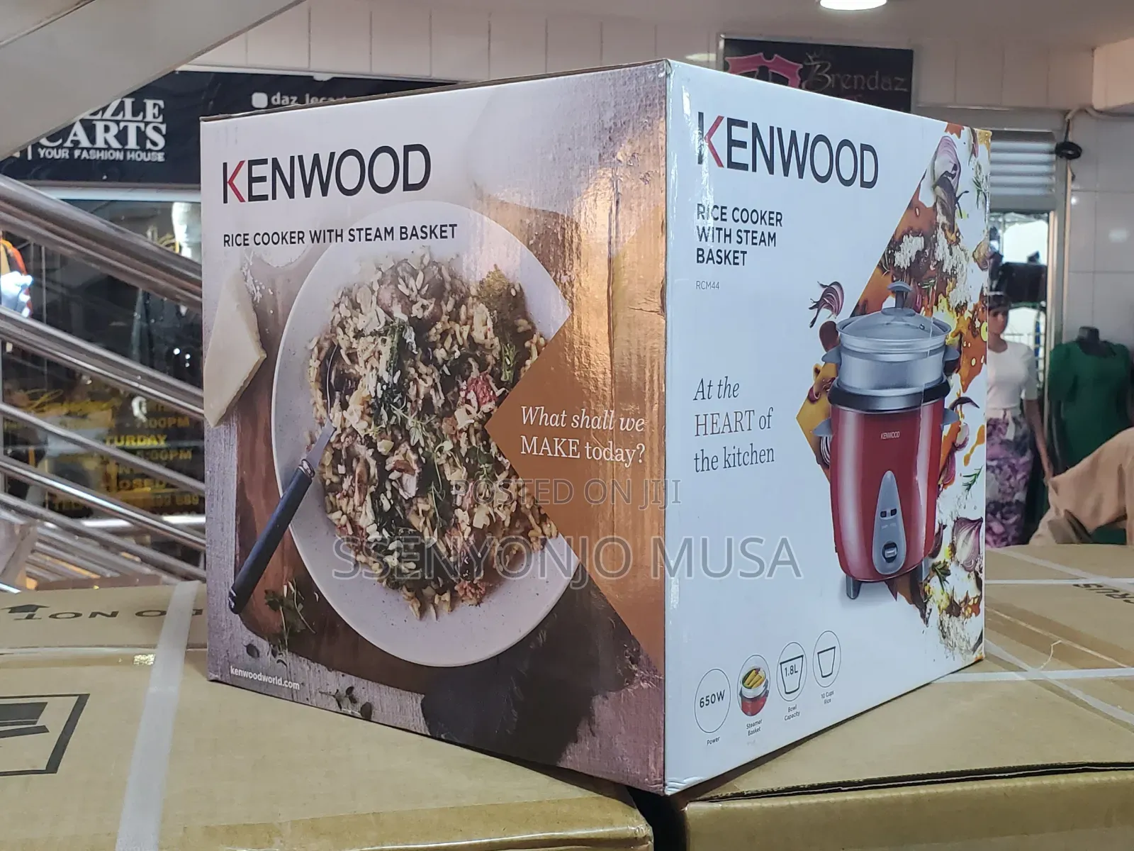 Kenwood Rcm44 | 1.8l Red Rice Cooker With Steamer