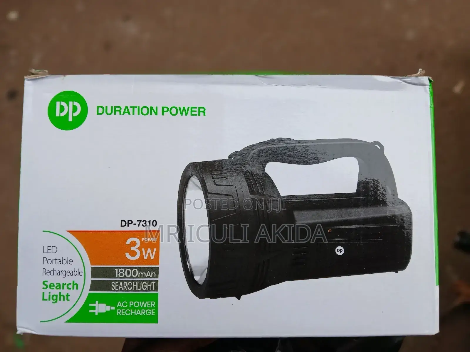 DP 3w 1800mah Led Portable Rechargeable Search Light