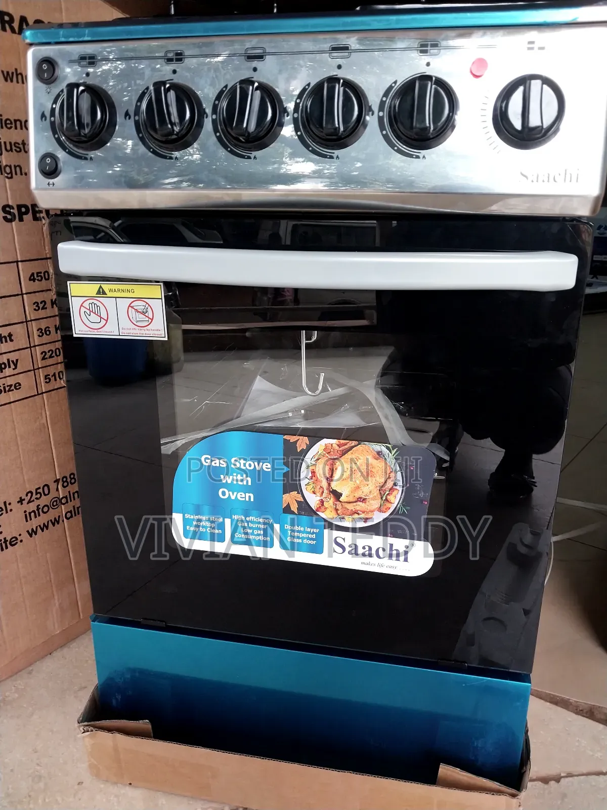 Electric and Gass Saachi Cooker 3+1