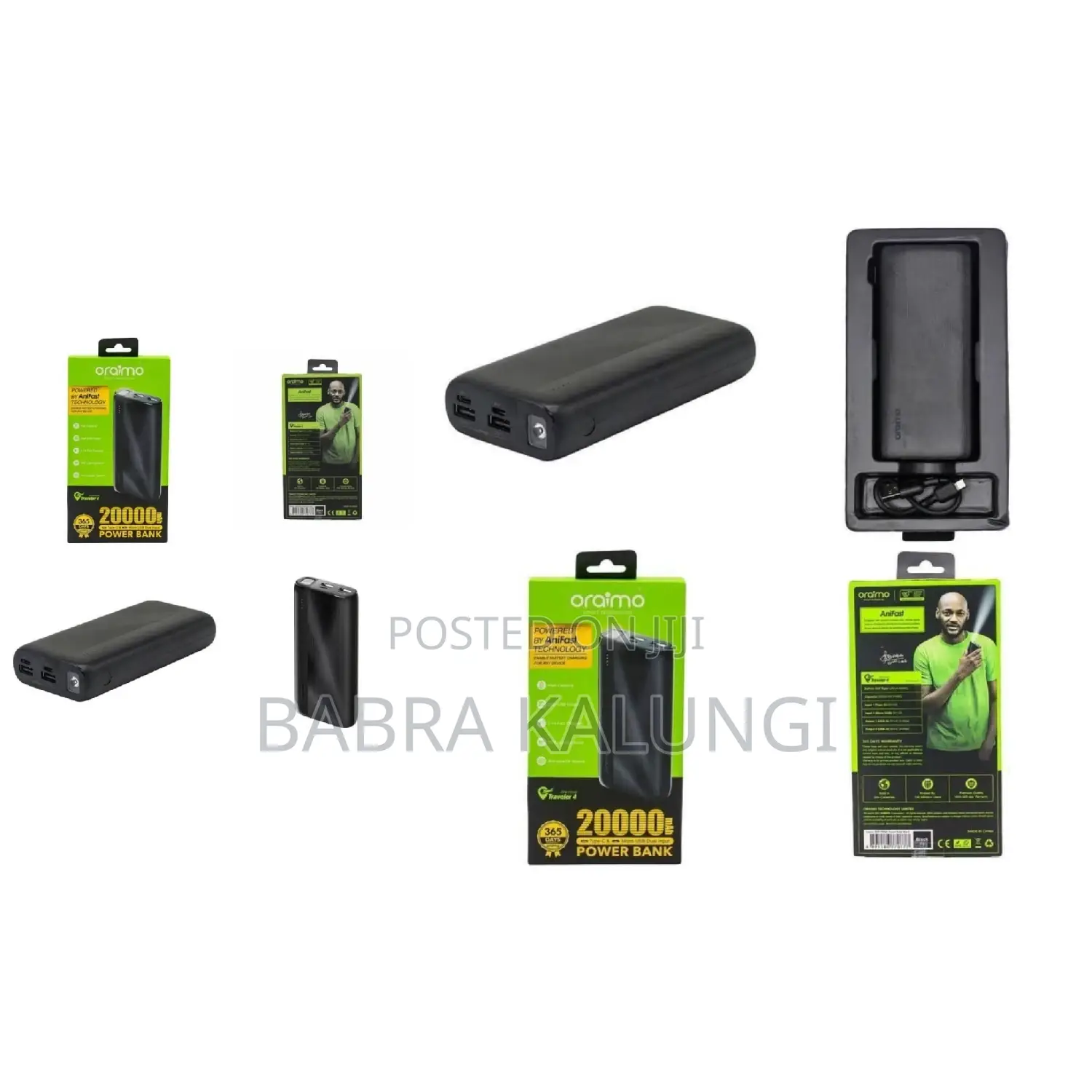 Oraimo 20000amh Triple Power Bank.