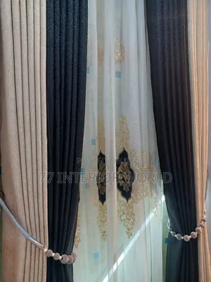 Plain Coloured Curtains and Nets/ Curtains/ Nets
