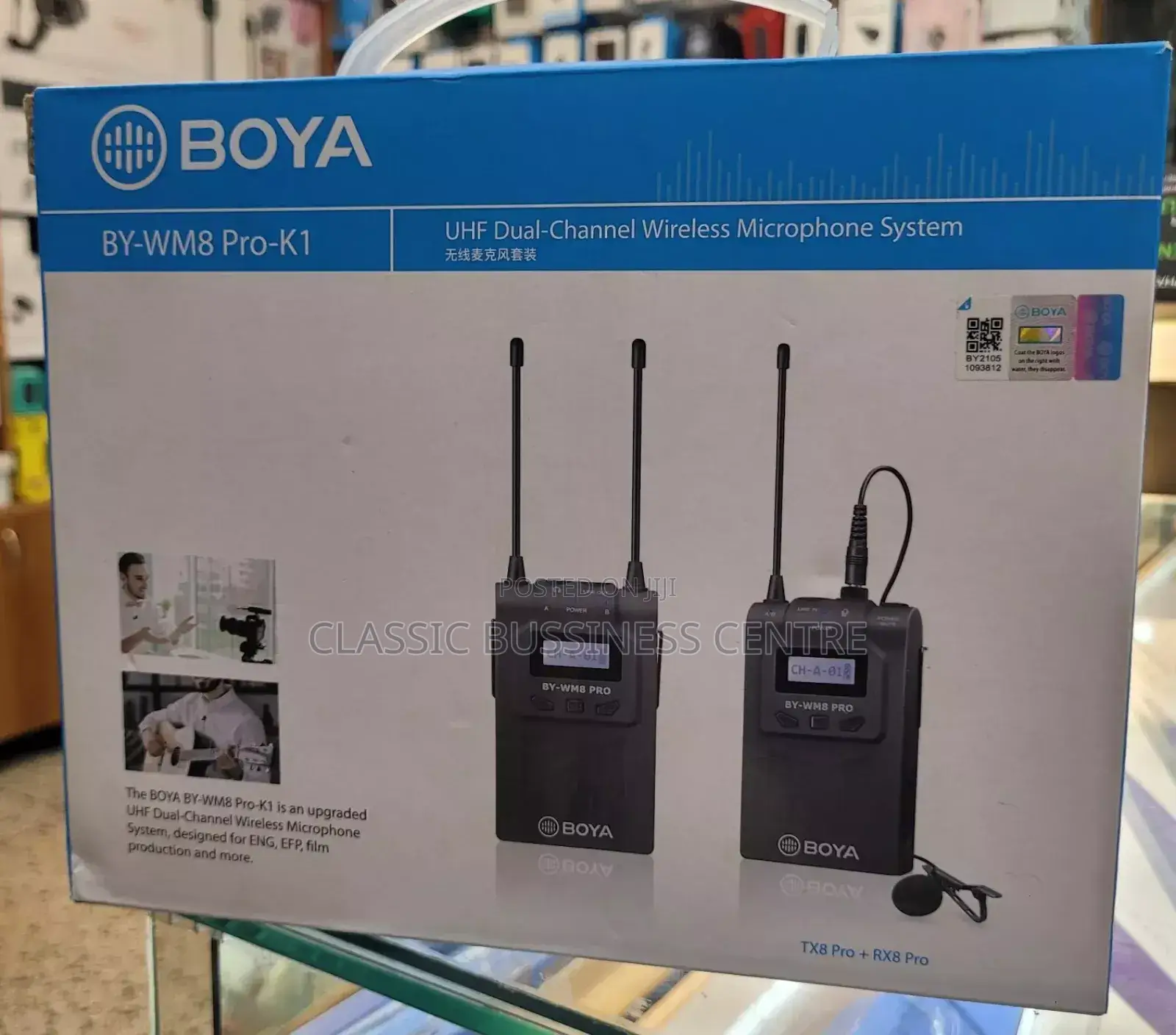 UHF Dual Channel Wireless Microphone System