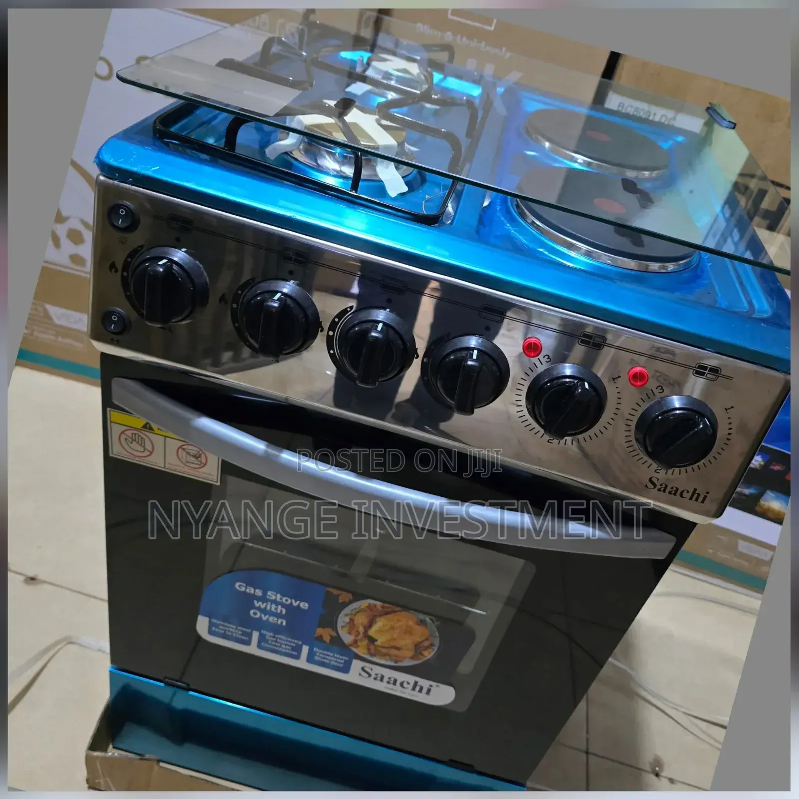 2*2 Saachi Gas and Electric Cooker.