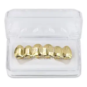 Custom Gold Plated Hip Hop Top Lower Teeth Grillz