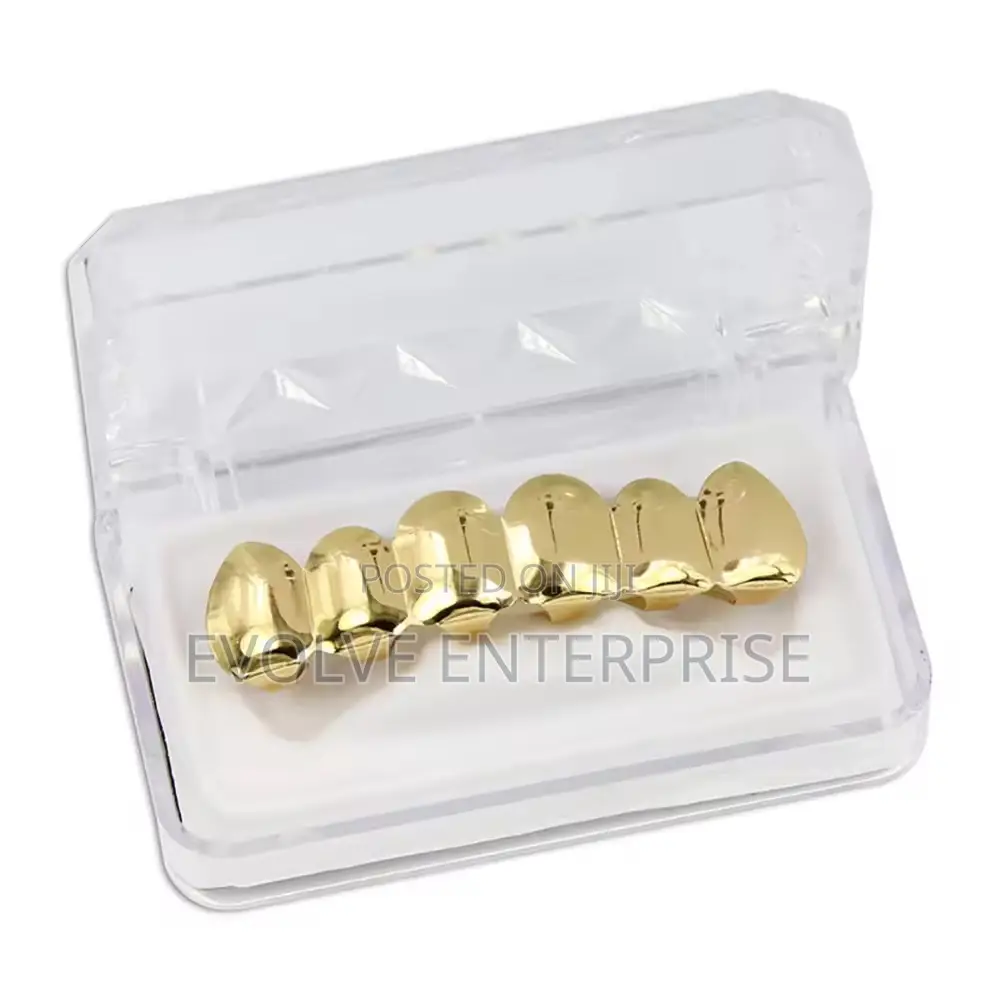 Custom Gold Plated Hip Hop Top Lower Teeth Grillz