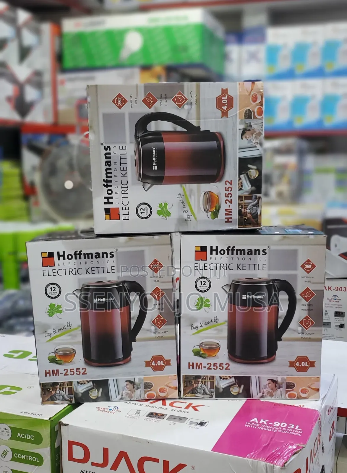Hoffman Hm-2552 | 4l 2500w Electric Kettle for Fast Boiling