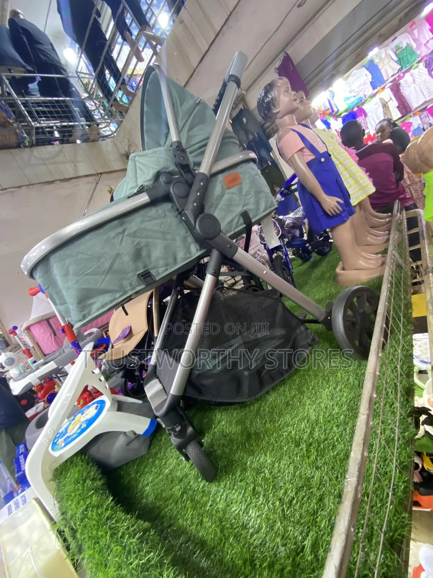 Foldable 2 in 1 Baby Stroller and Bed