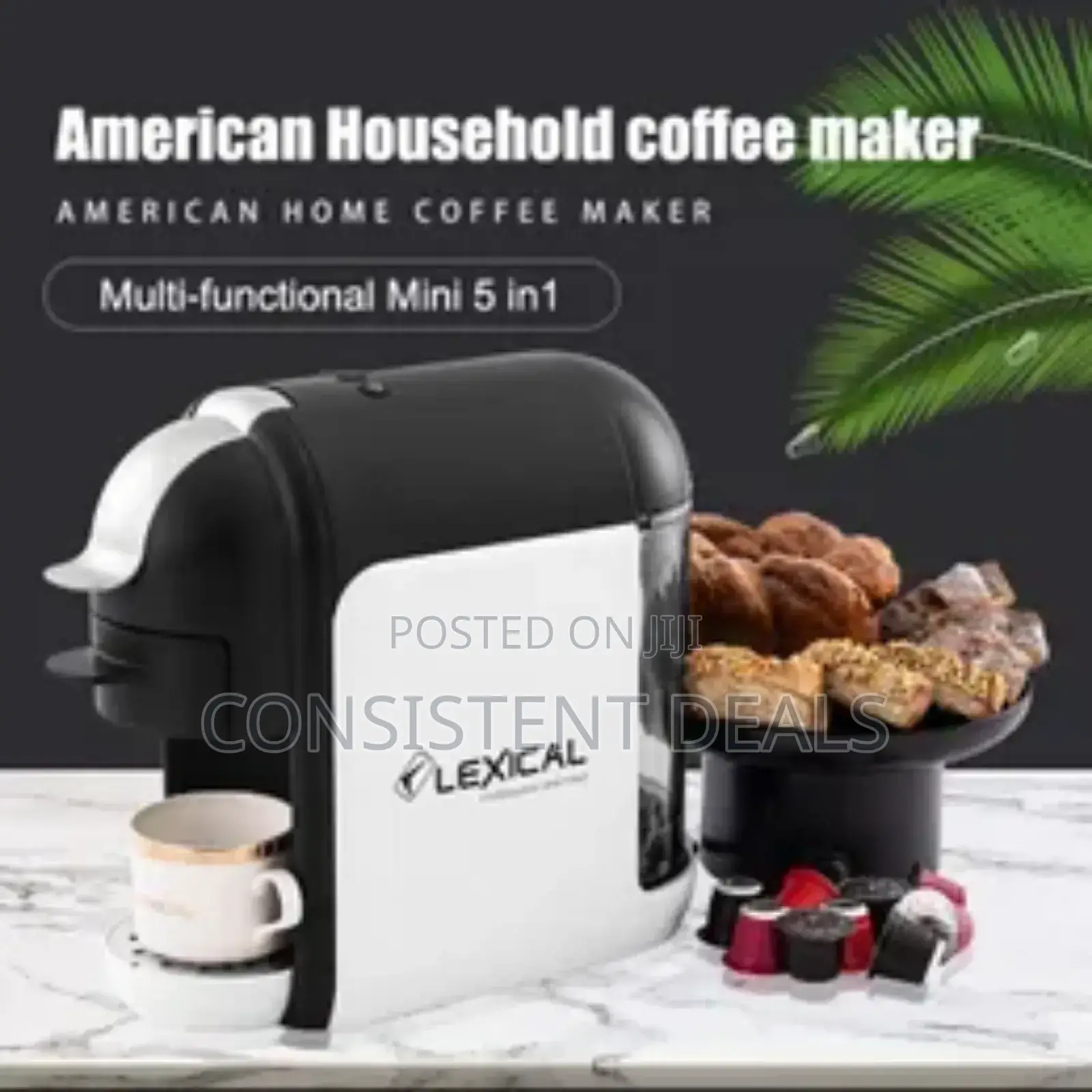 Lexical 5in1 American Coffee Maker Machine