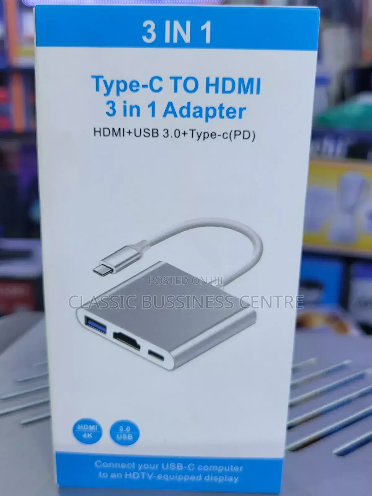 Type C to USB 3.0 to Hdmi