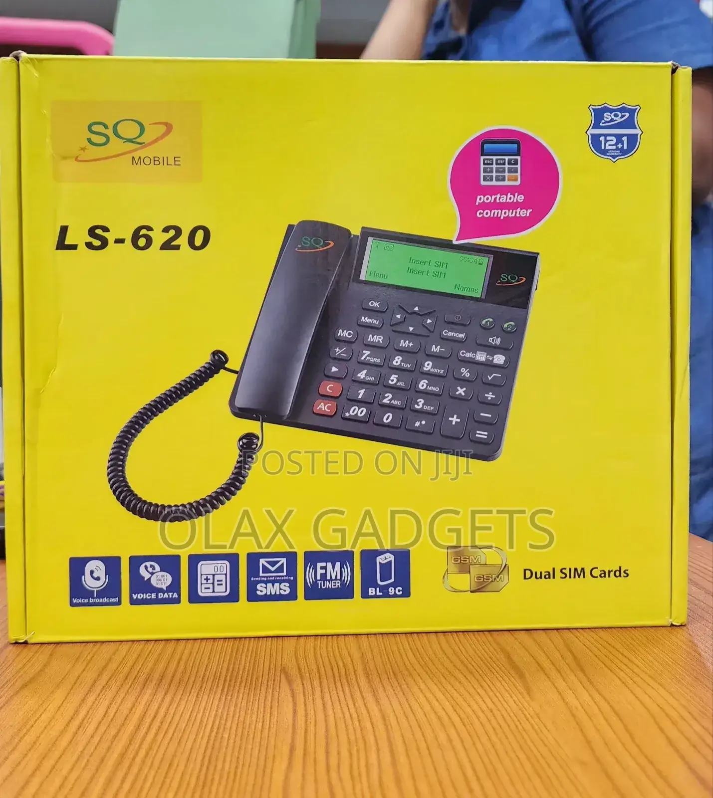 Sq Mobile Landline Dual Sim With Calculator Ls-620 Desktop