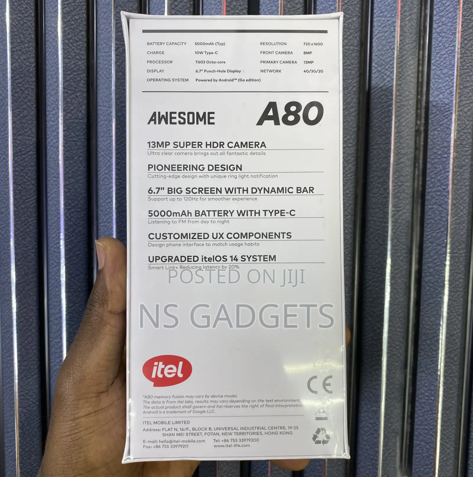 New Itel A80 128 GB Black