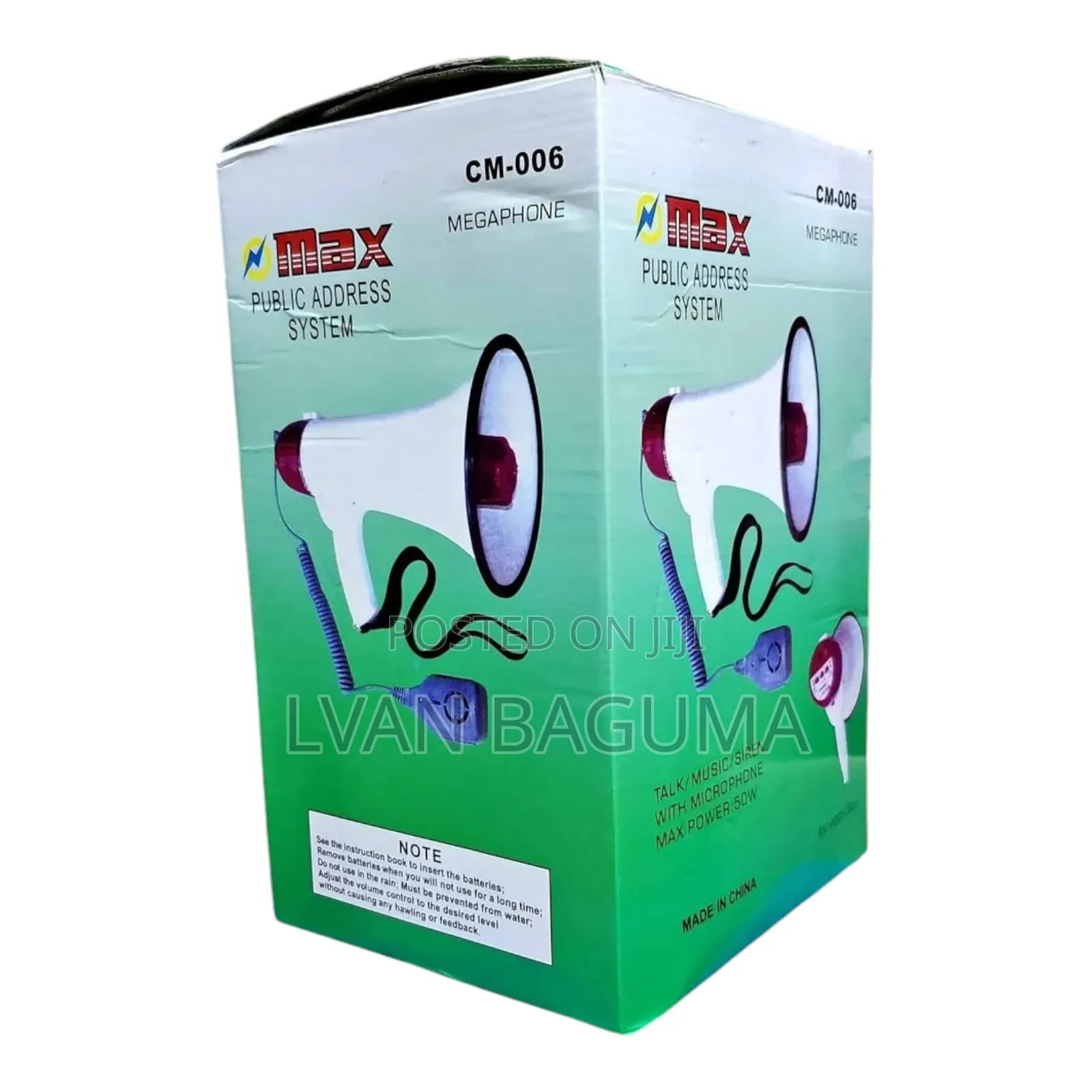 Max Public Address Megaphone - With Microphone