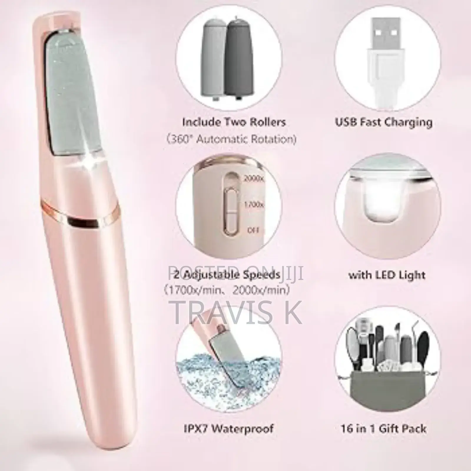 Electric Pedicure Foot File Call Us Remover