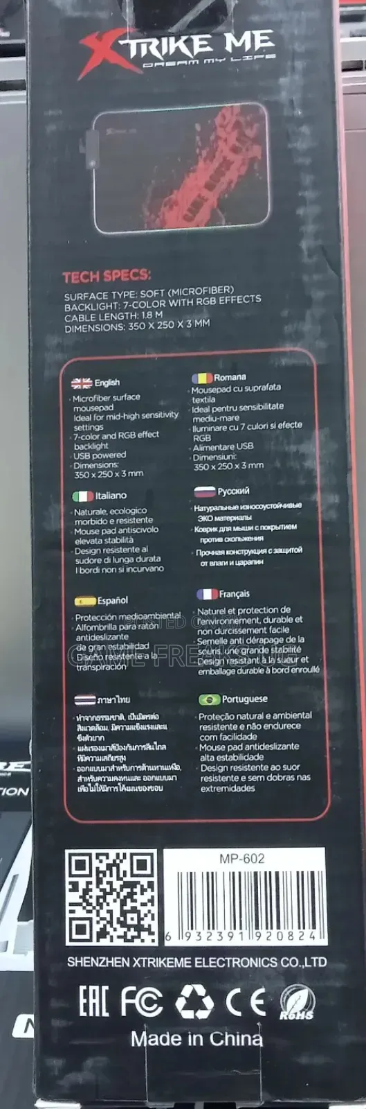 RGB Backlight Mouse Pad