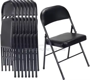 Black Cushioned Chair
