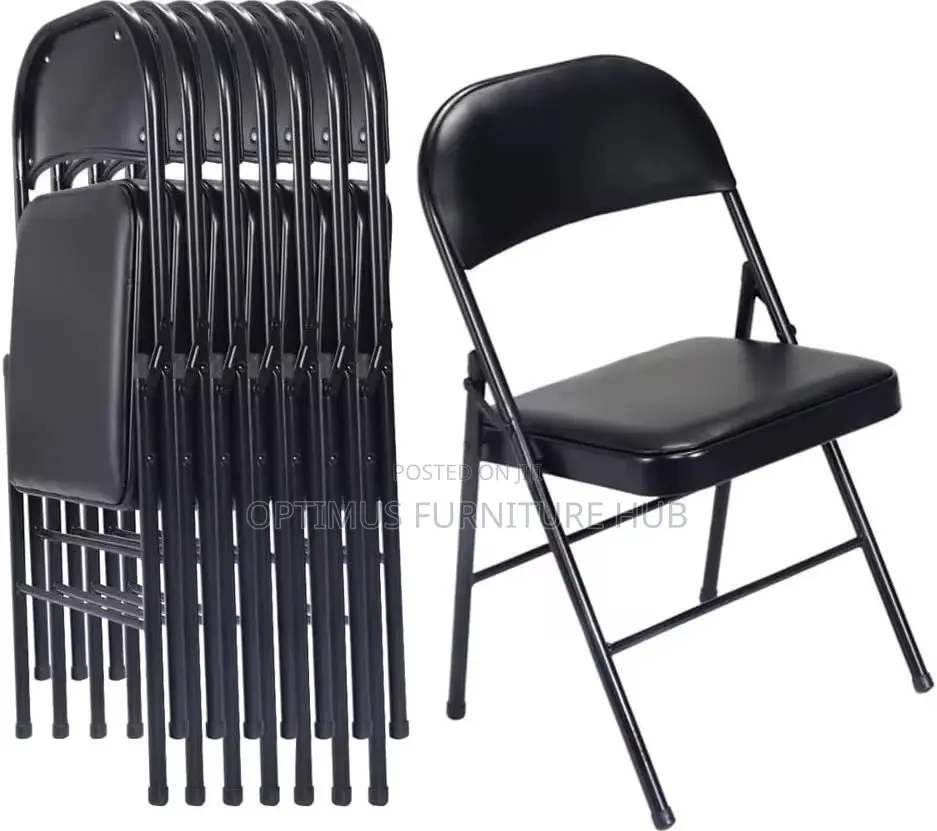 Black Cushioned Chair