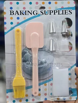 6 PCS Cake Decorating Silicone Spatula, Oil Brush,Frosting