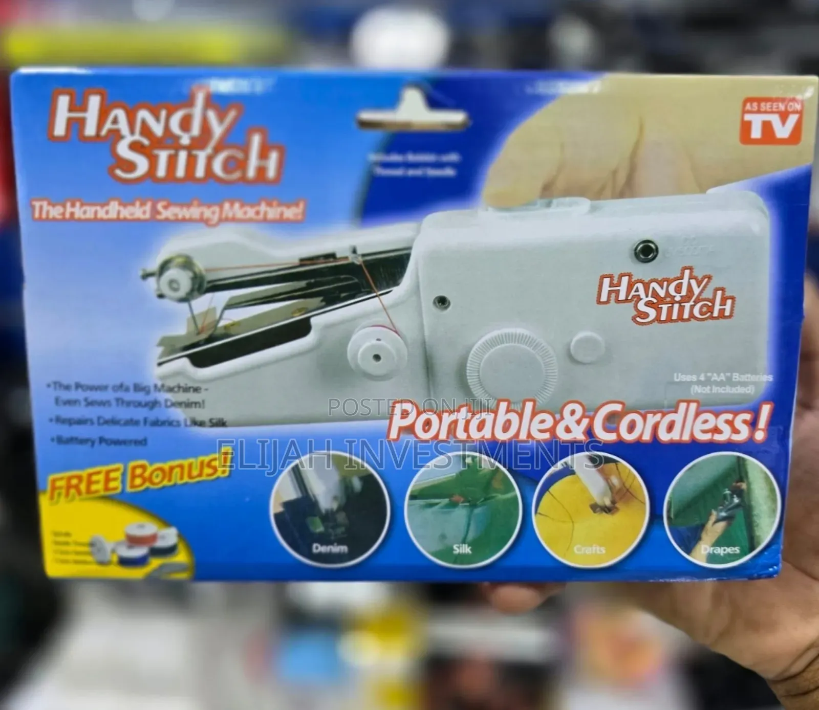 Durable Quality Hand-Held Sewing Machine.
