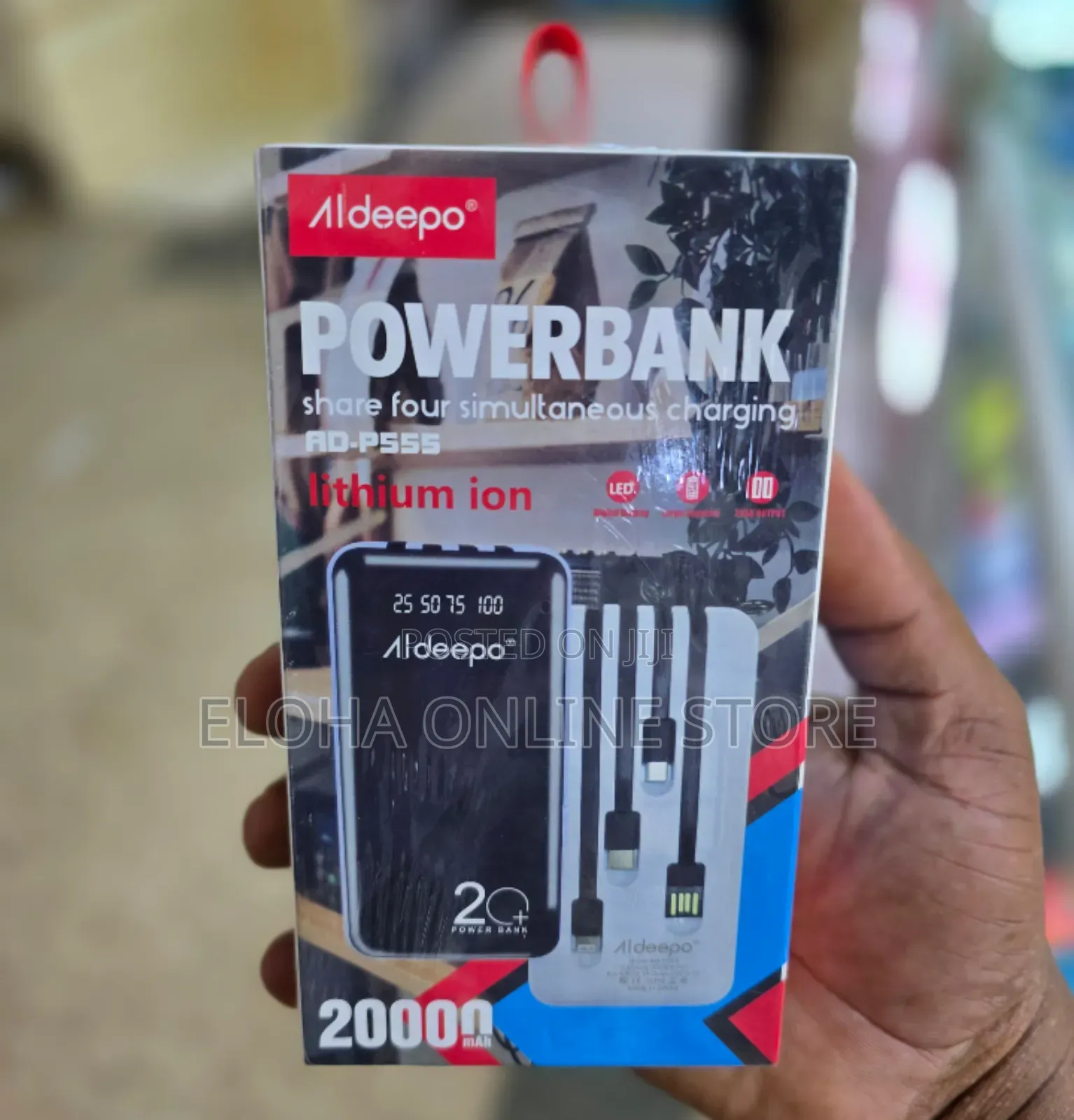 Aldeepo 20000mah Powerbank 4 in 1