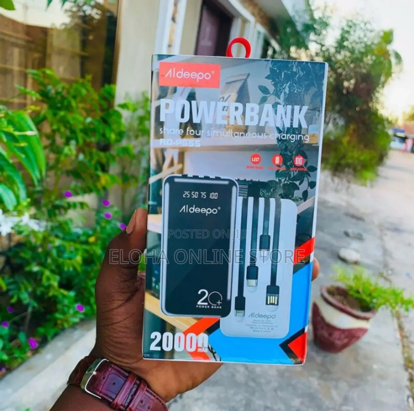 Aldeepo 20000mah Powerbank 4 in 1