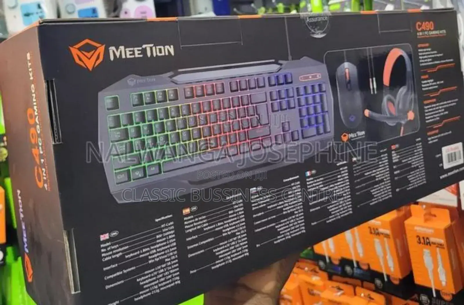 Mention C490 Gaming Kit Keyboard, Mouse ,Headsets, Mouse Pad