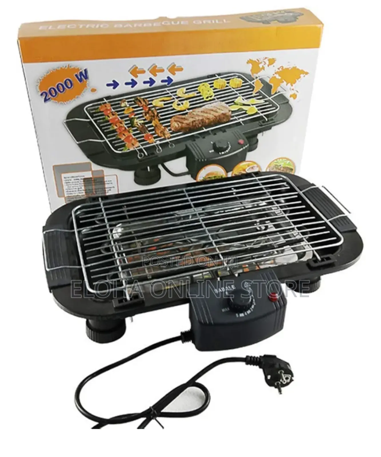 Electric Barbecue Grill Indoor Smokefree Table BBQ Grill