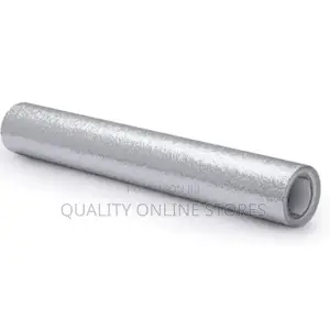 Silver Color Aluminum Crinkle Paper Sticker