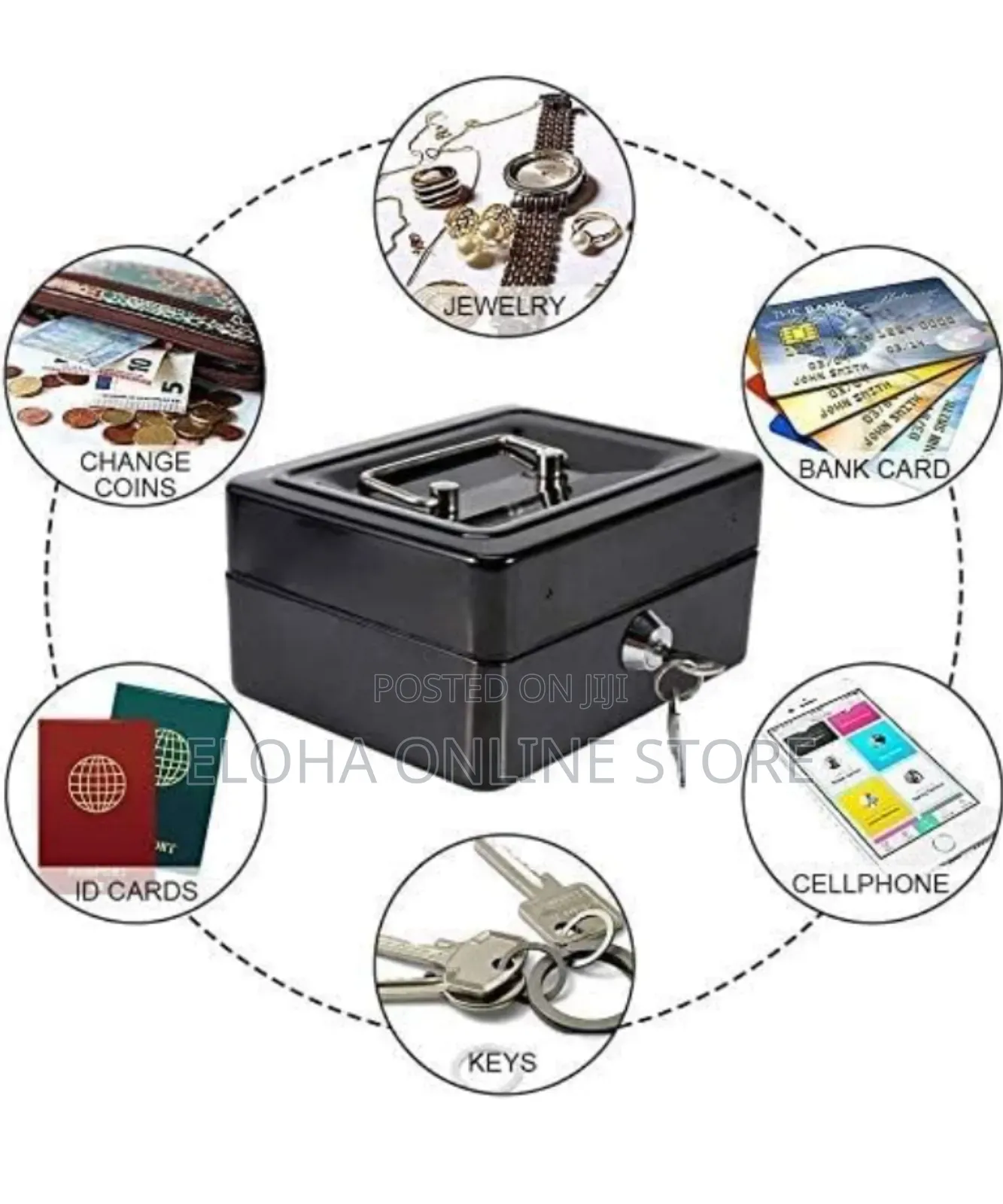 Money Box With Key Lock For Securitysmall Locker
