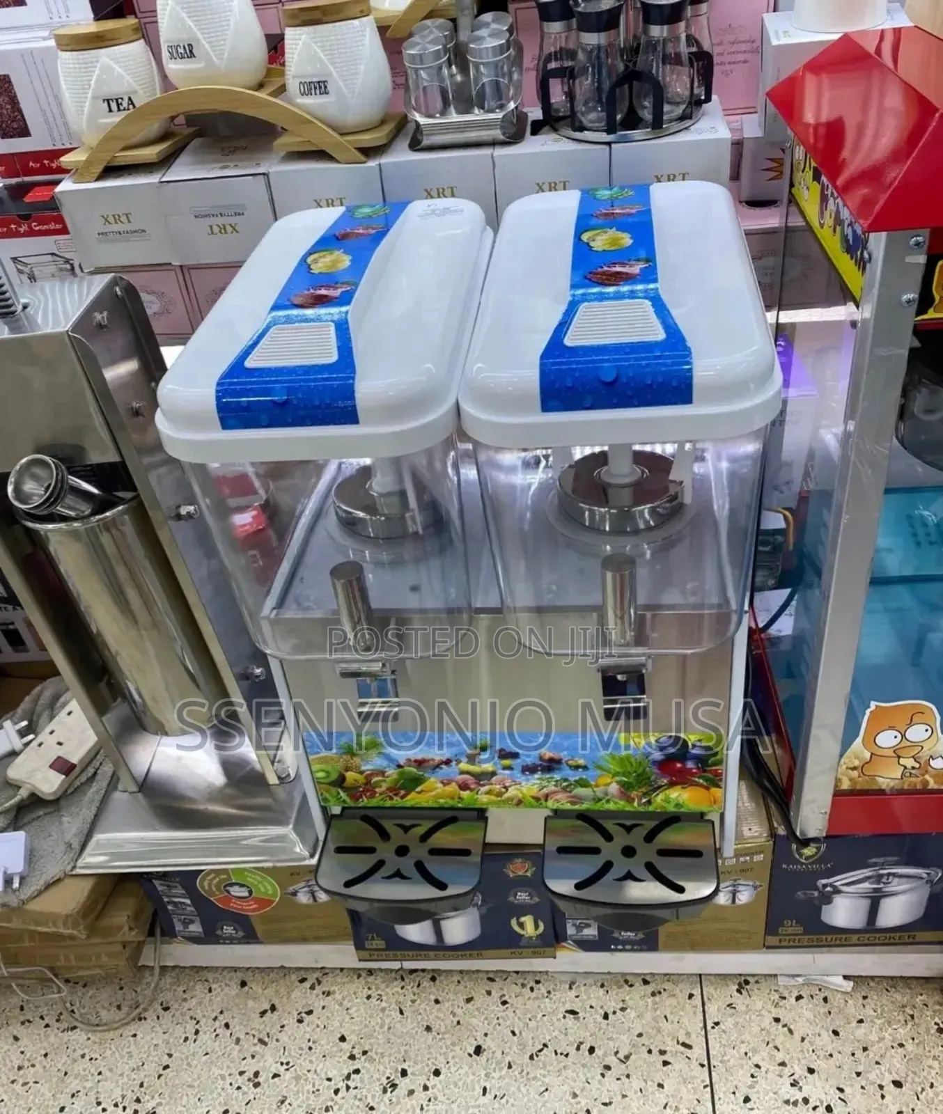 Pixel Double Tank Juice Dispenser | 2 Taps, Dual Compartment