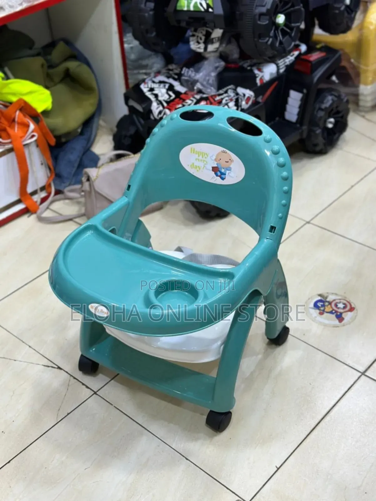 Kid's Baby Feeding Chair With Wheels