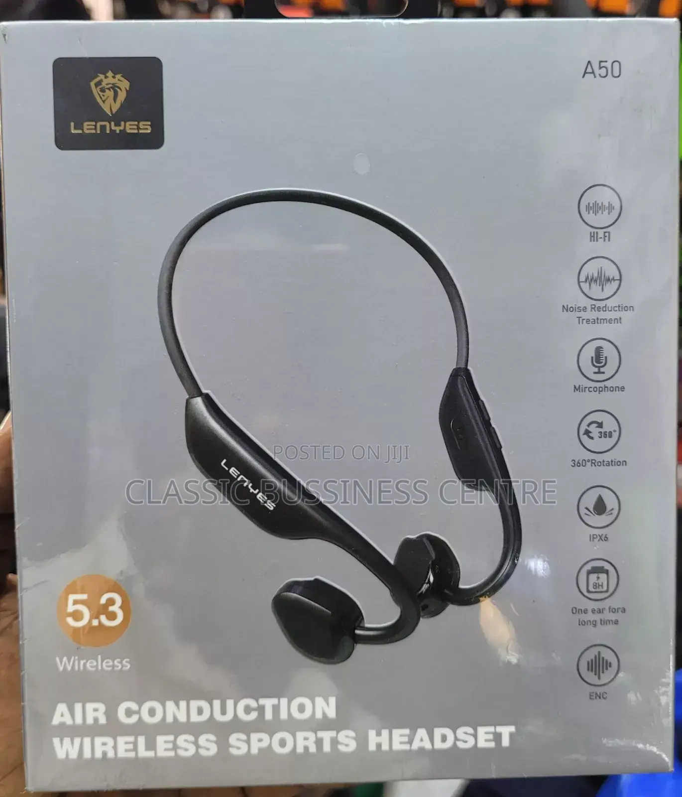 Lenyes A50 Air Conduction Wireless Sports Headphones