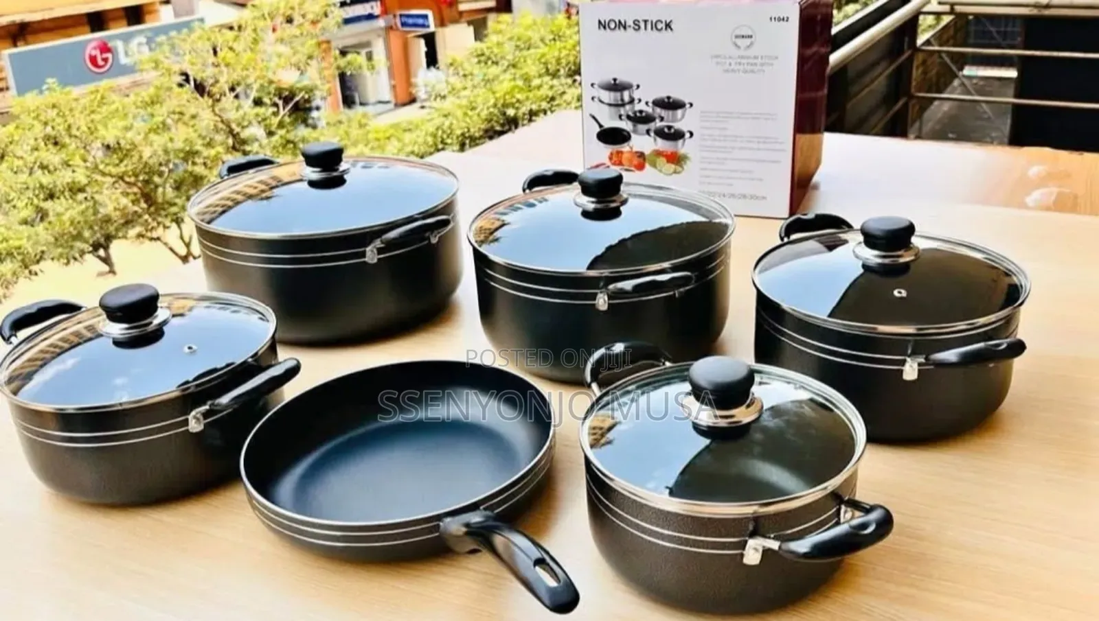Tornado 12pcs Non-Stick Cooking Pot Set | Heavy Duty, Black