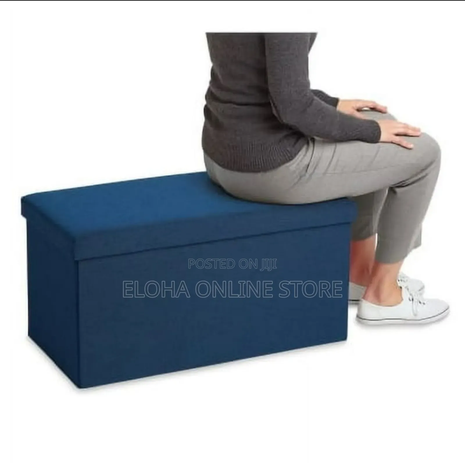 Foldable Storage Ottoman Bench