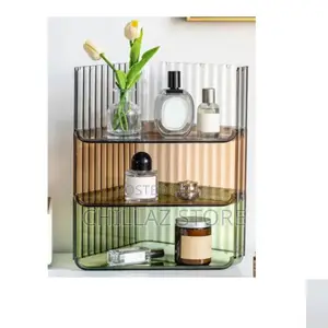 Triangular Acrylic Shelf Storage Rack.