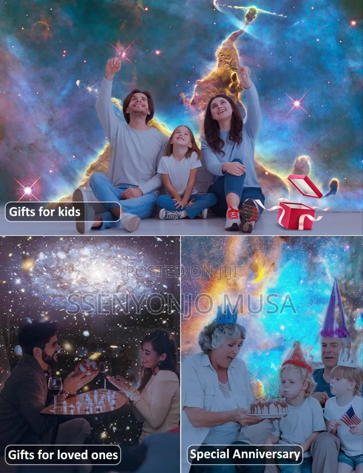 Galaxy Projector, 13-in-1 Planetarium Star Projector | 360°-
