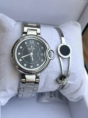 Original Galaxy Women's Gift Box Watch With Bracelet Silver