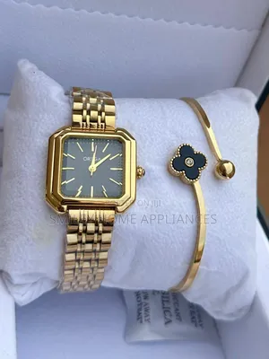 New Edition Women's Orsga Classy Analog Wrist Watch Gold