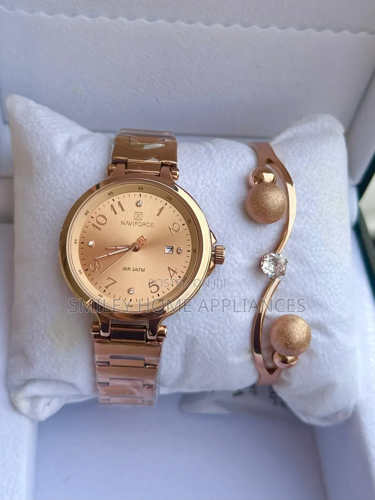 Women's Navi Force Gift Box Watch With Own Bracelet Brownish