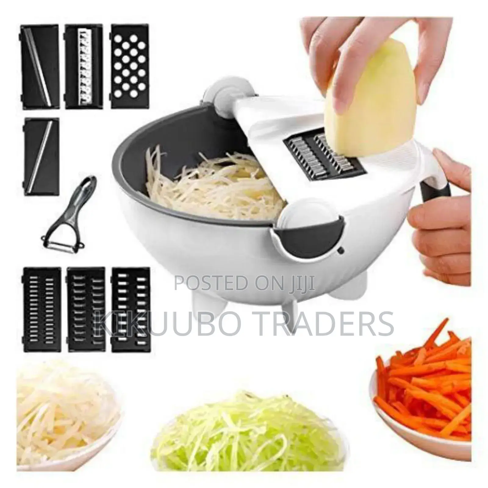 9in1 Multifunctional Wet Basket Chopper, Grater