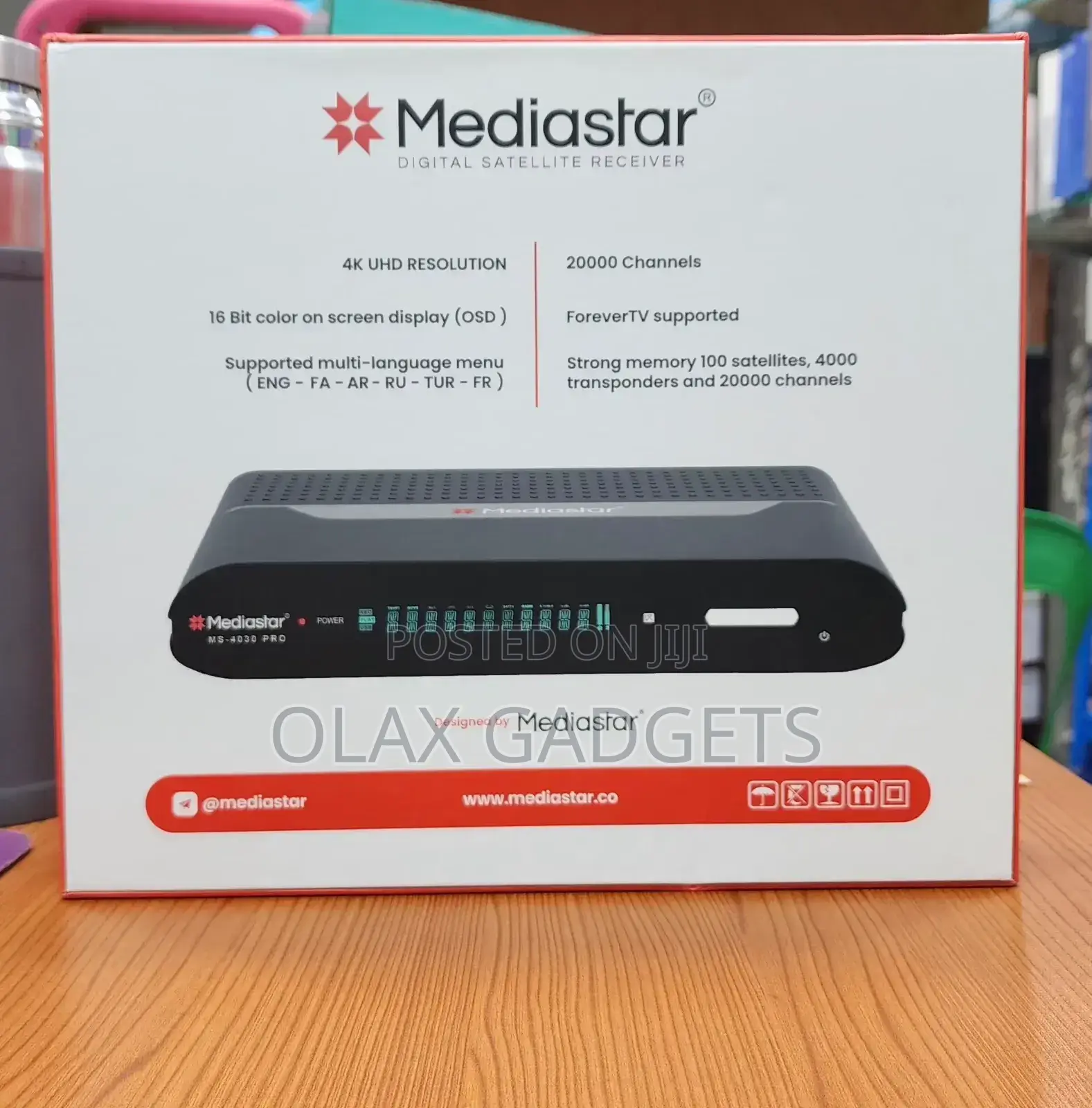 Mediastar MS-4030 Pro Forever Iptv and Satellite Receiver