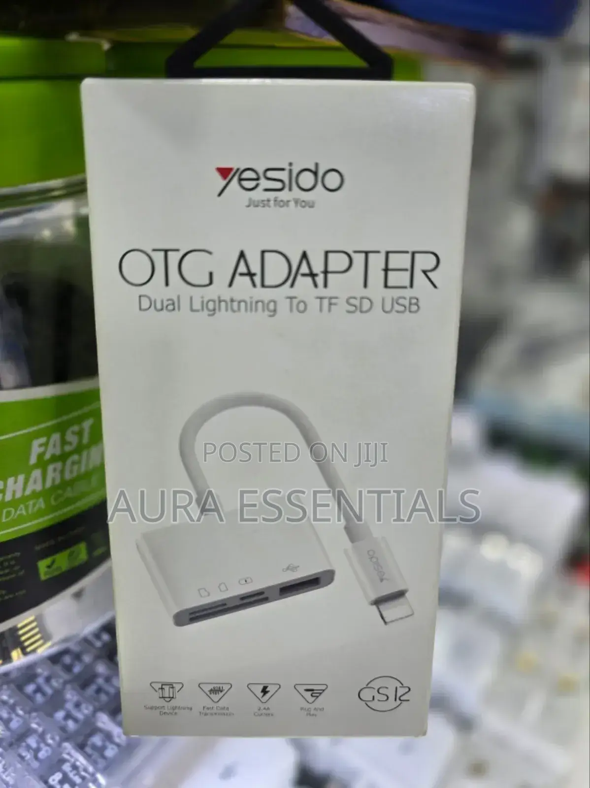 Yesido GS12 OTG Adapter Dual Lightning to TF SD USB