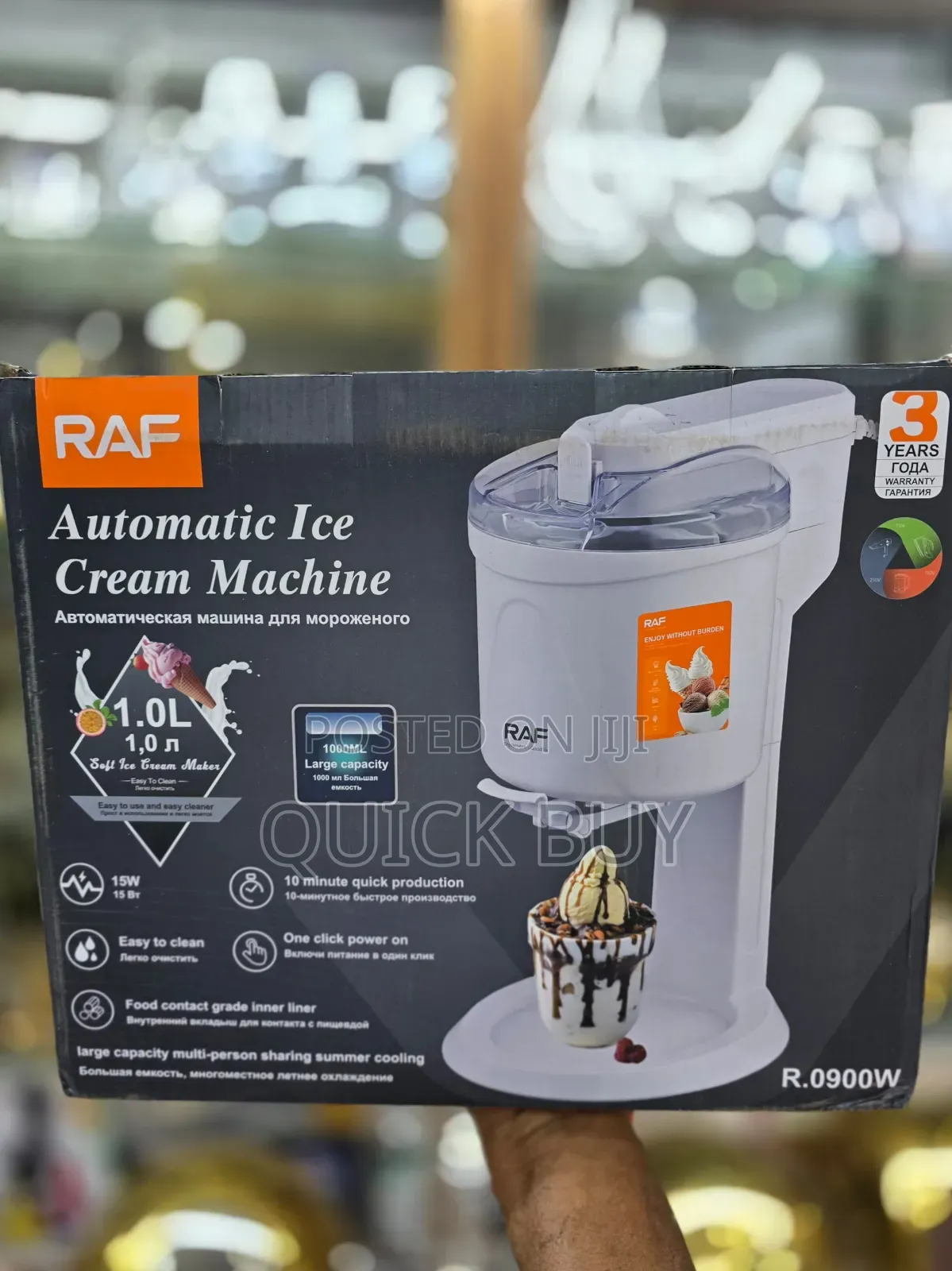 Raf Automatic Ice Cream Machine