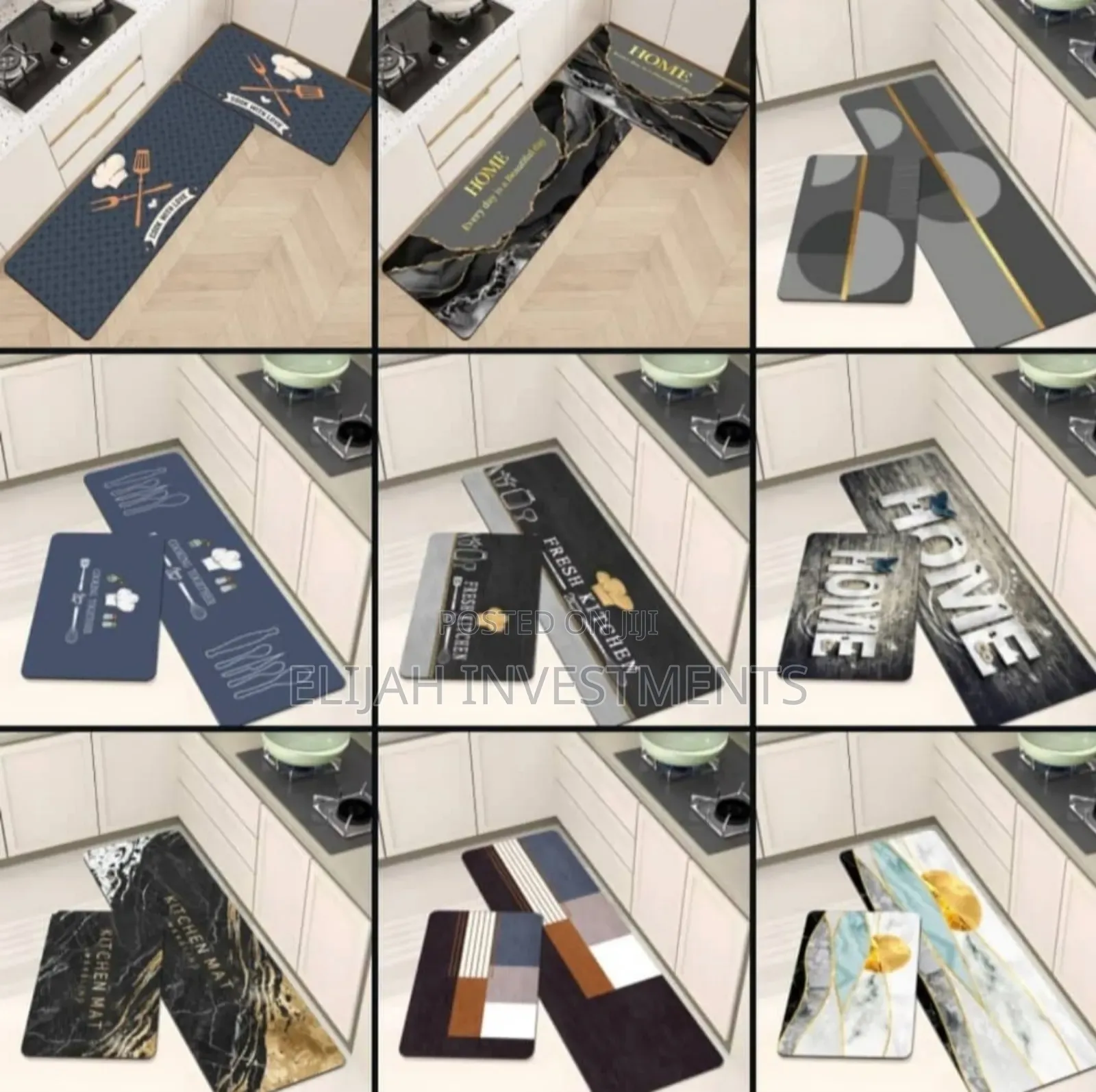 Classy 2 PCS Kitchen Floor Mat