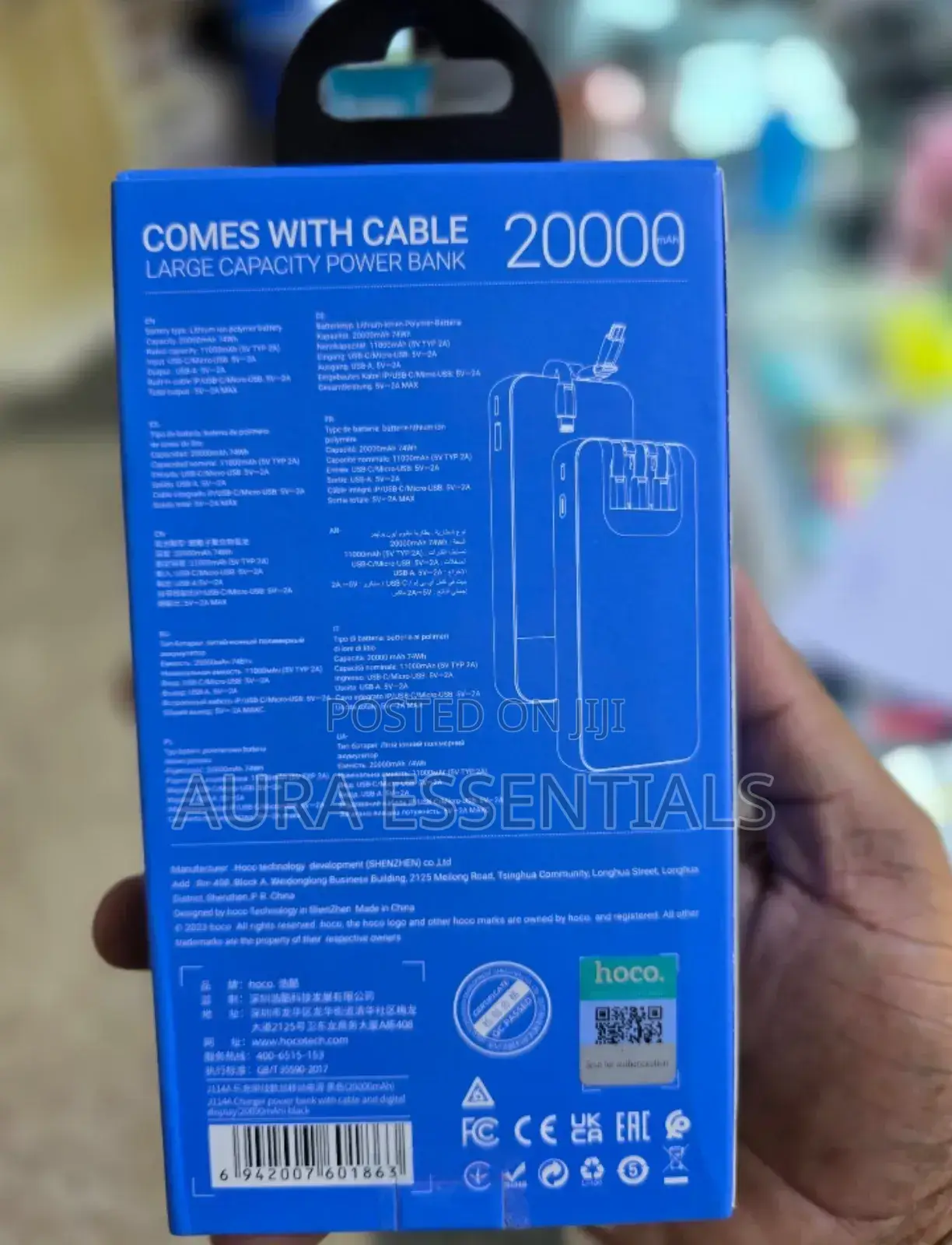 HOCO Powerbank "J114A Charger" 20000mah